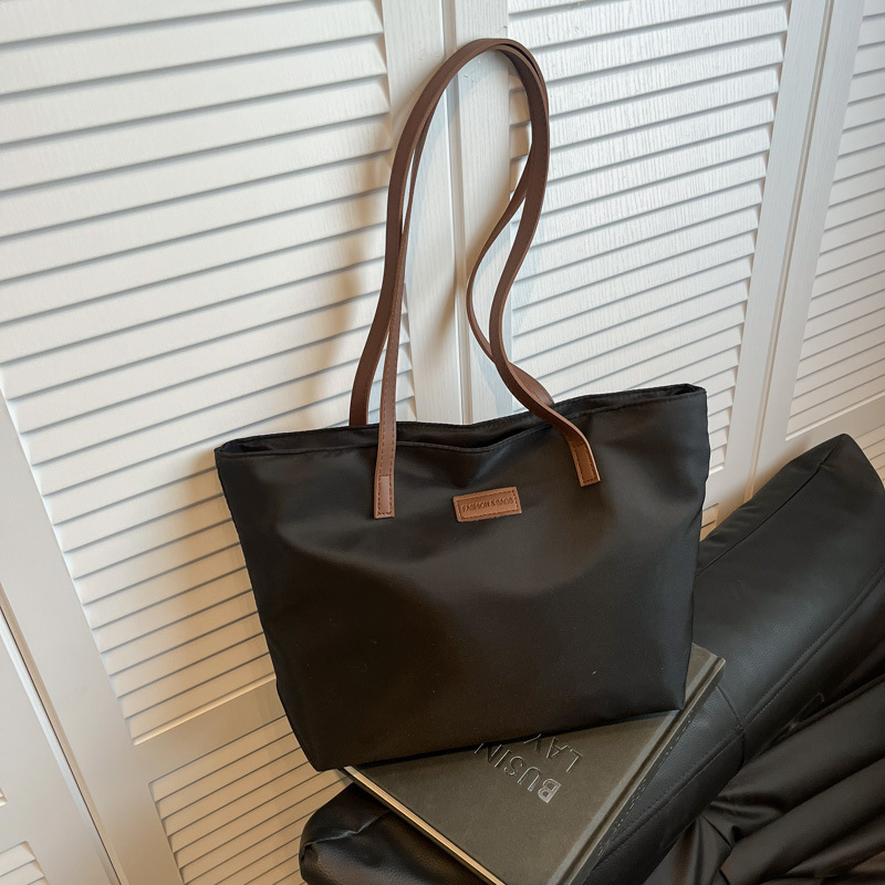 2025 Korean Style Casual Tote Bag for Women Large Capacity Oxford Cloth Shoulder Commuter Bag
