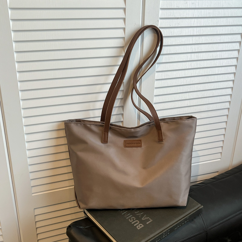 2025 Korean Style Casual Tote Bag for Women Large Capacity Oxford Cloth Shoulder Commuter Bag - Image 3